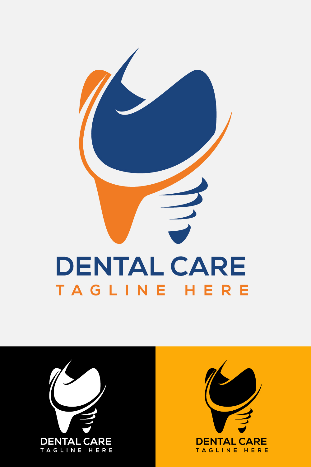 An image pack of exquisite tooth shape logos.