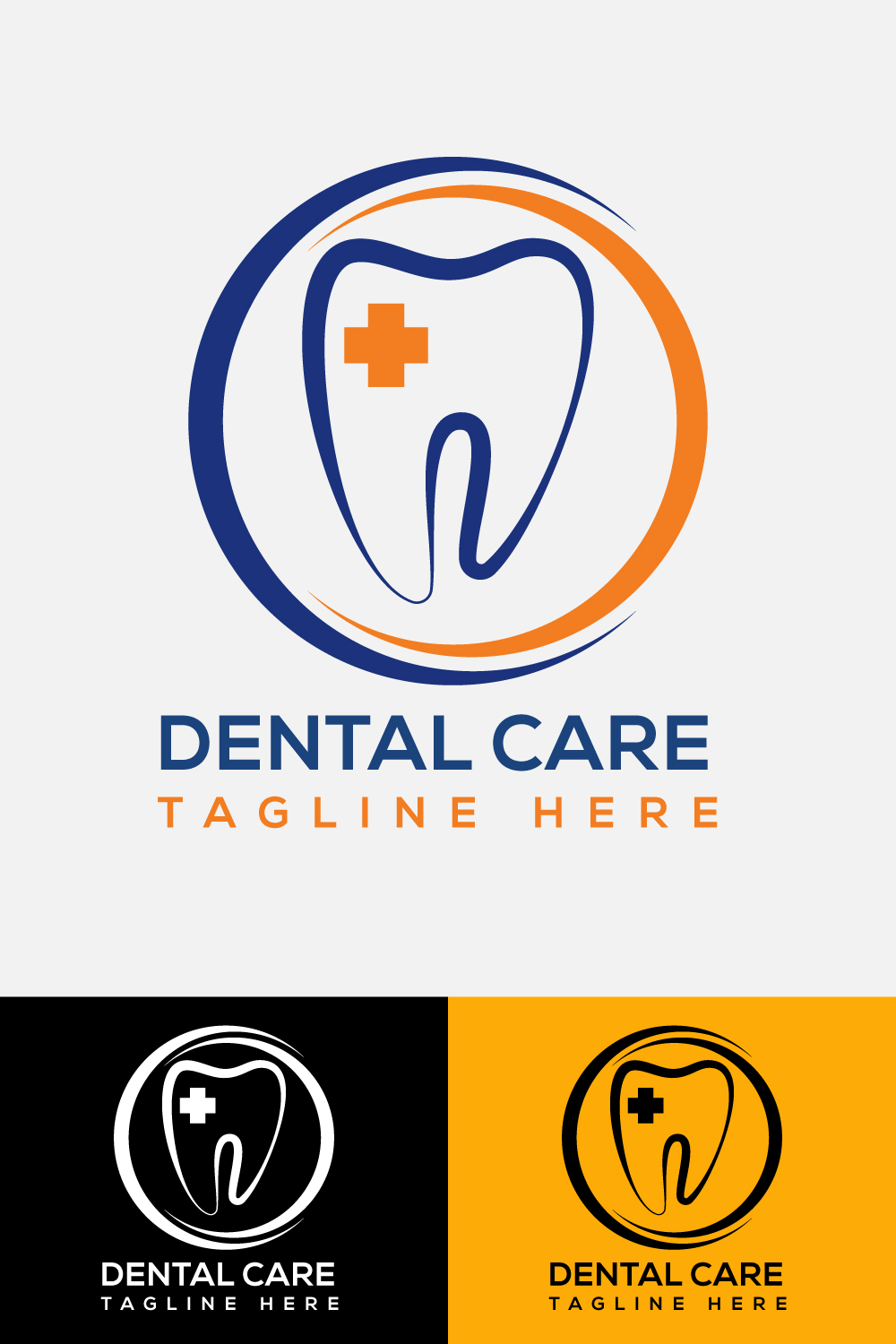 An image pack of amazing tooth shape logos.