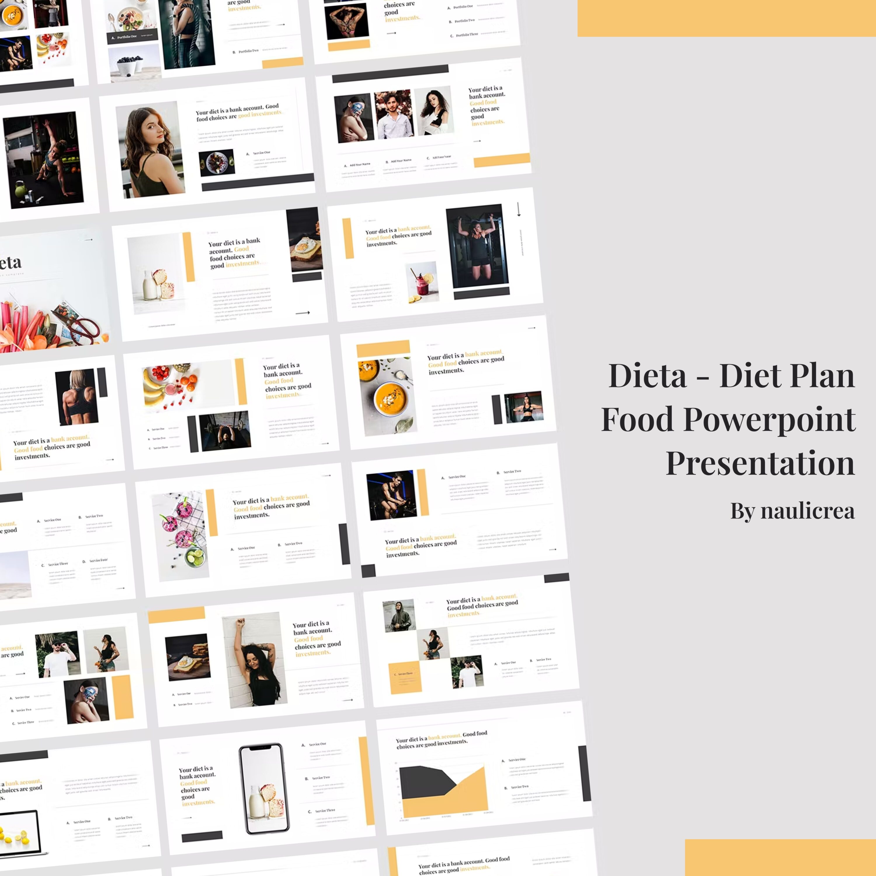 Dieta Diet Plan Food Powerpoint Presentation - main image preview.