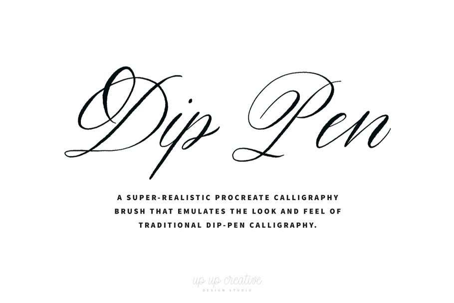 A super-realistic procreate calligraphy brush.