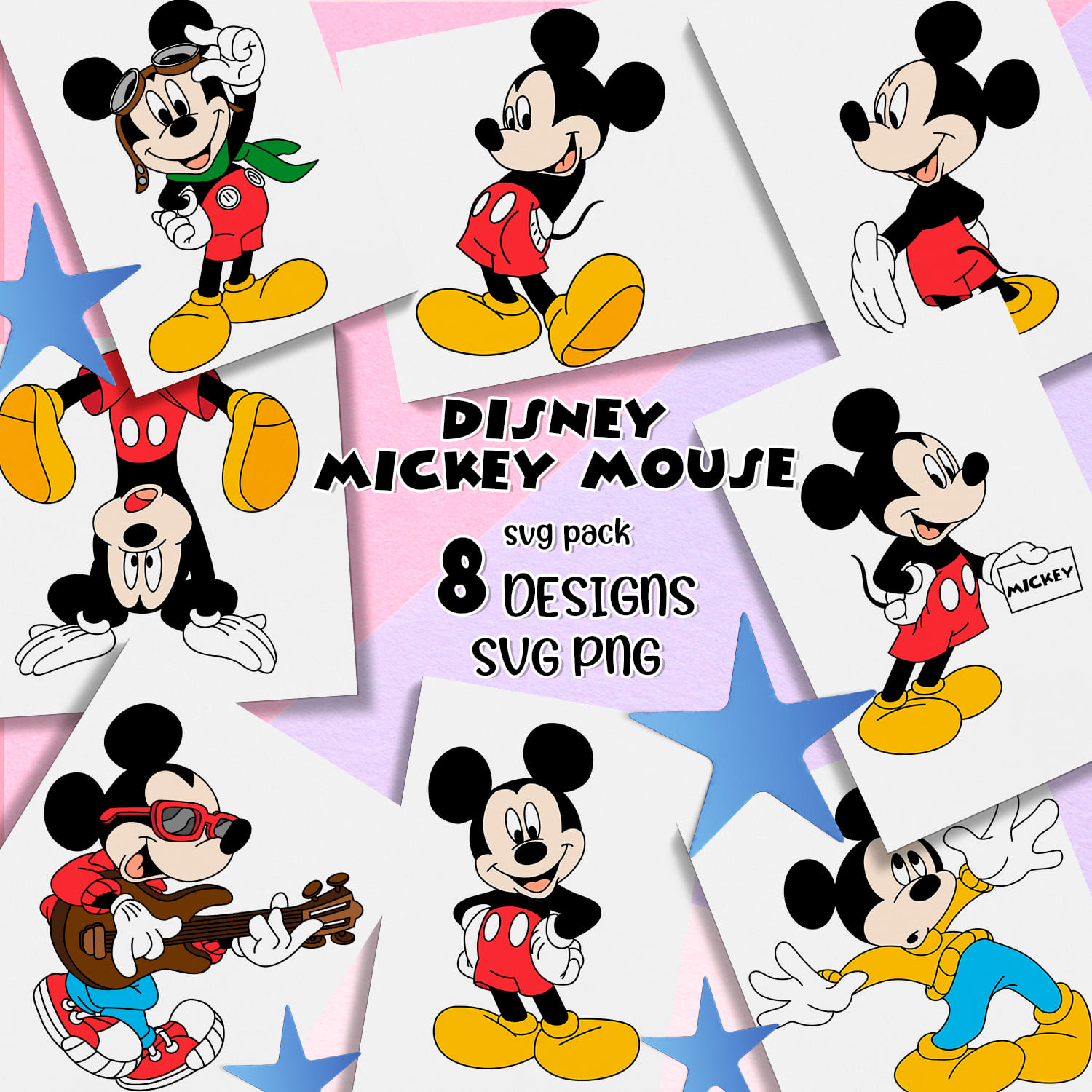Disney Mickey Mouse Svg.