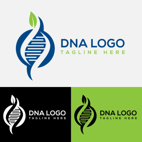 Bundle of images of irresistible DNA shape logos.