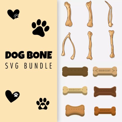 Dog Bone SVG Bundle - main image preview.