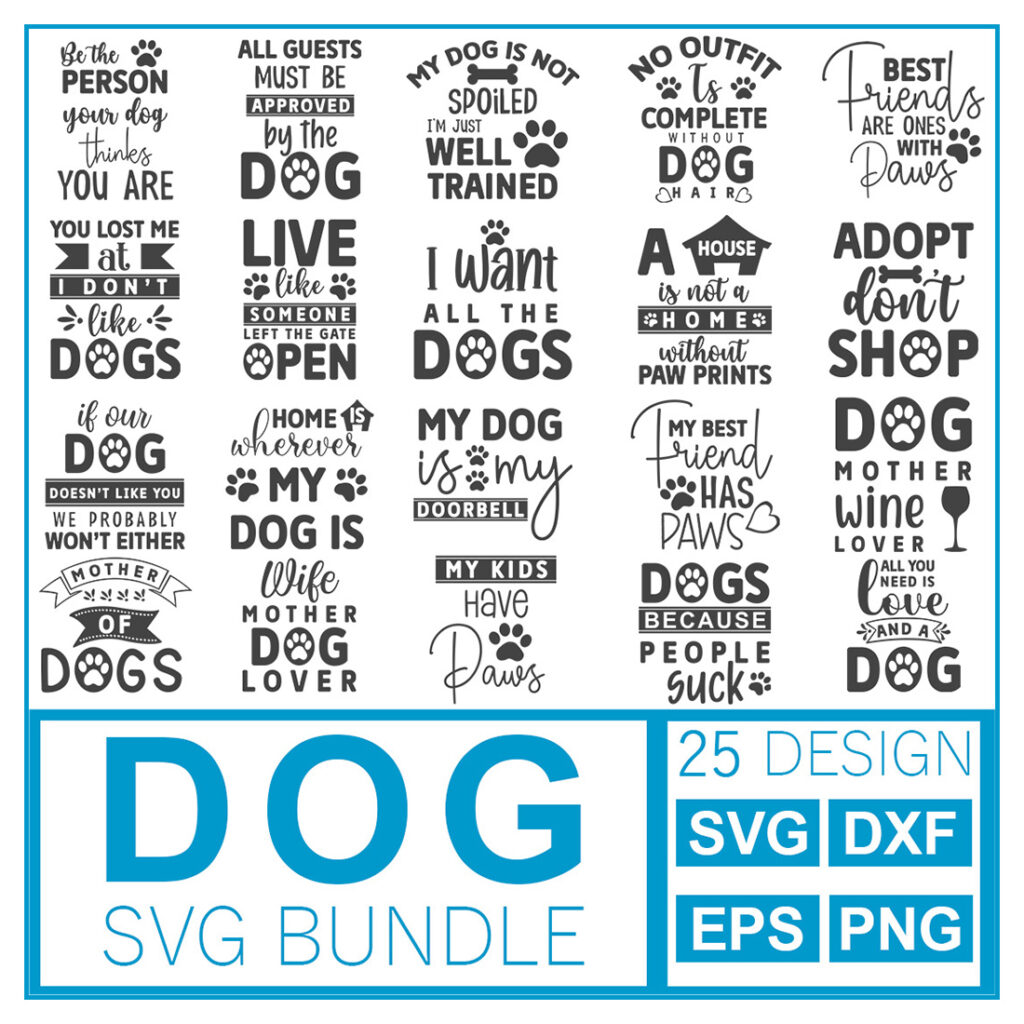 Dog TShirt Design SVG Bundle MasterBundles