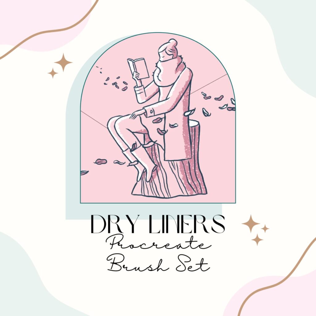 Dry Liners Procreate Brush Set MasterBundles