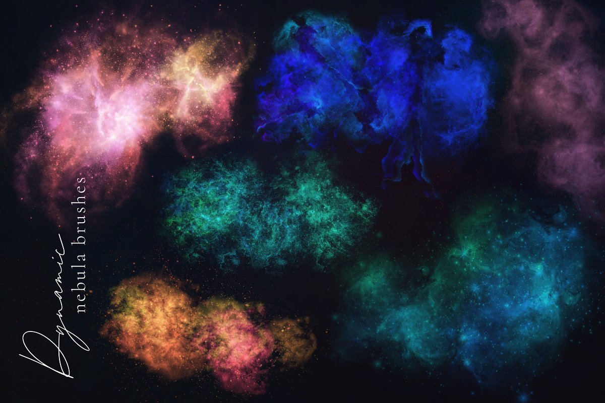 Dynamic nebula for your creative project.