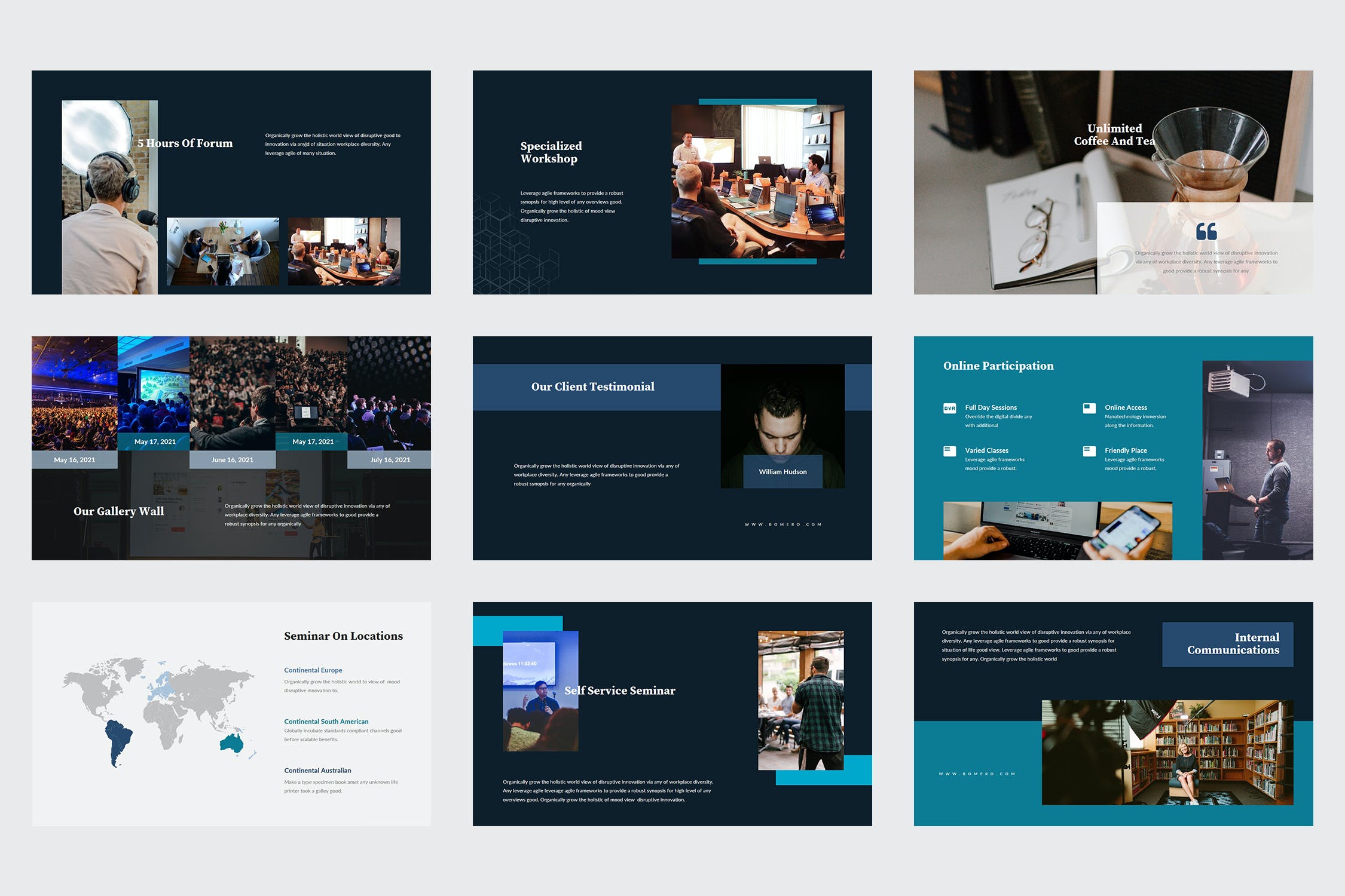 Clean and minimal powerpoint presentation template.