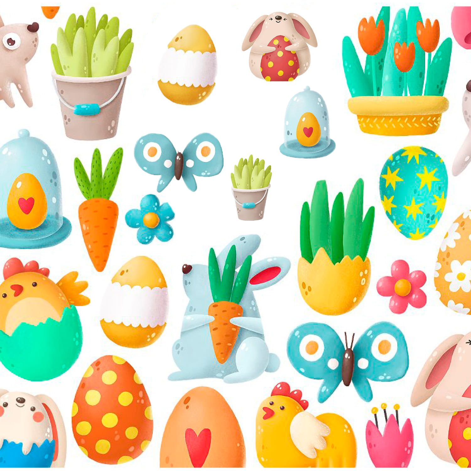 40%OFF Easter clip art collection cover.