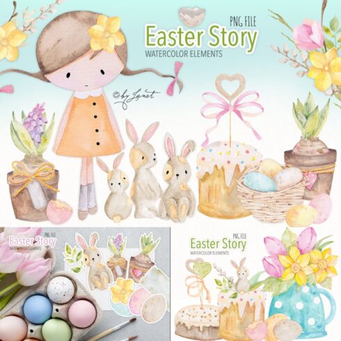 Easter Story - Art Clipart.