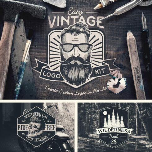 Easy Vintage Logo Creation Kit - main image preview.