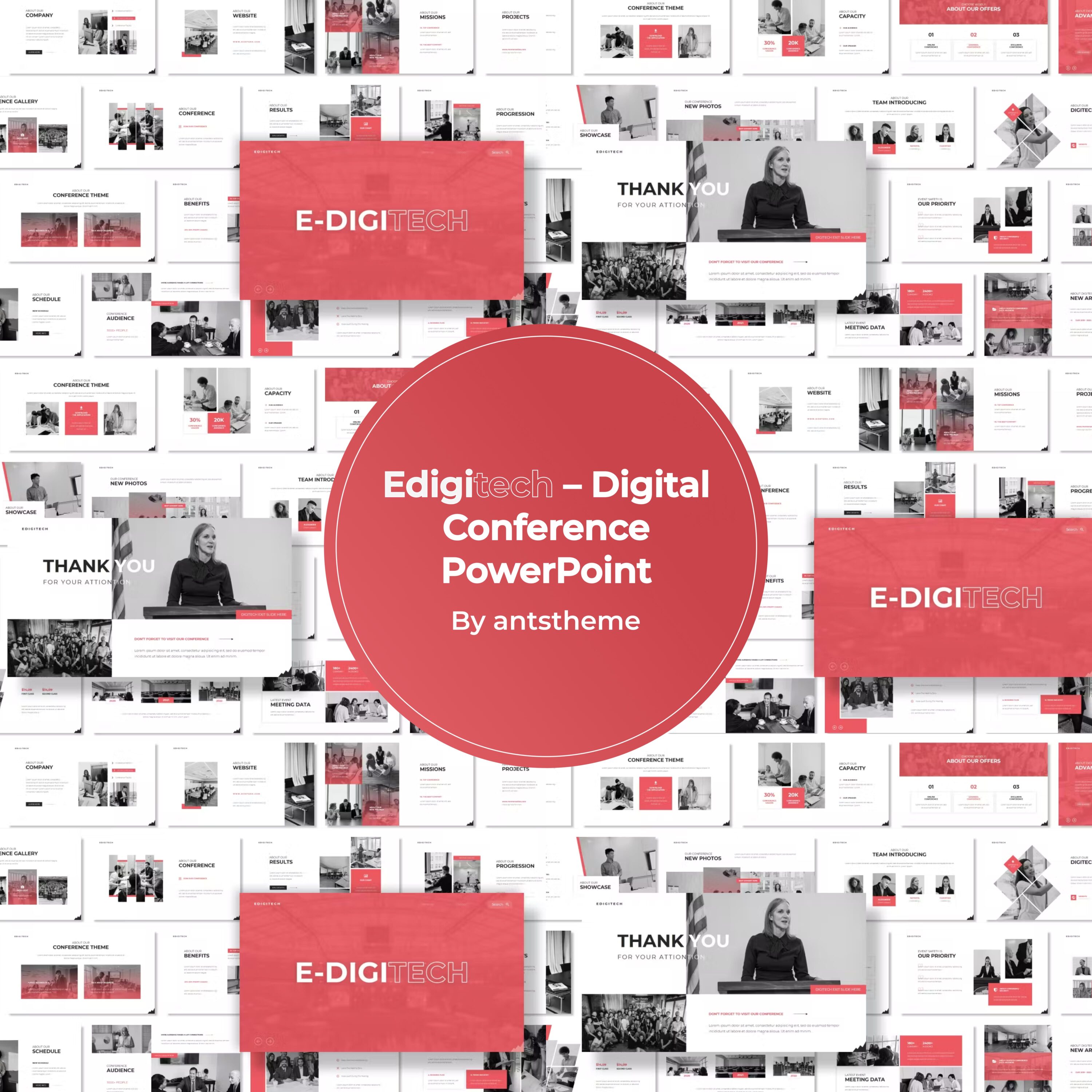 Edigitech Digital Conference PowerPoint - main image preview.