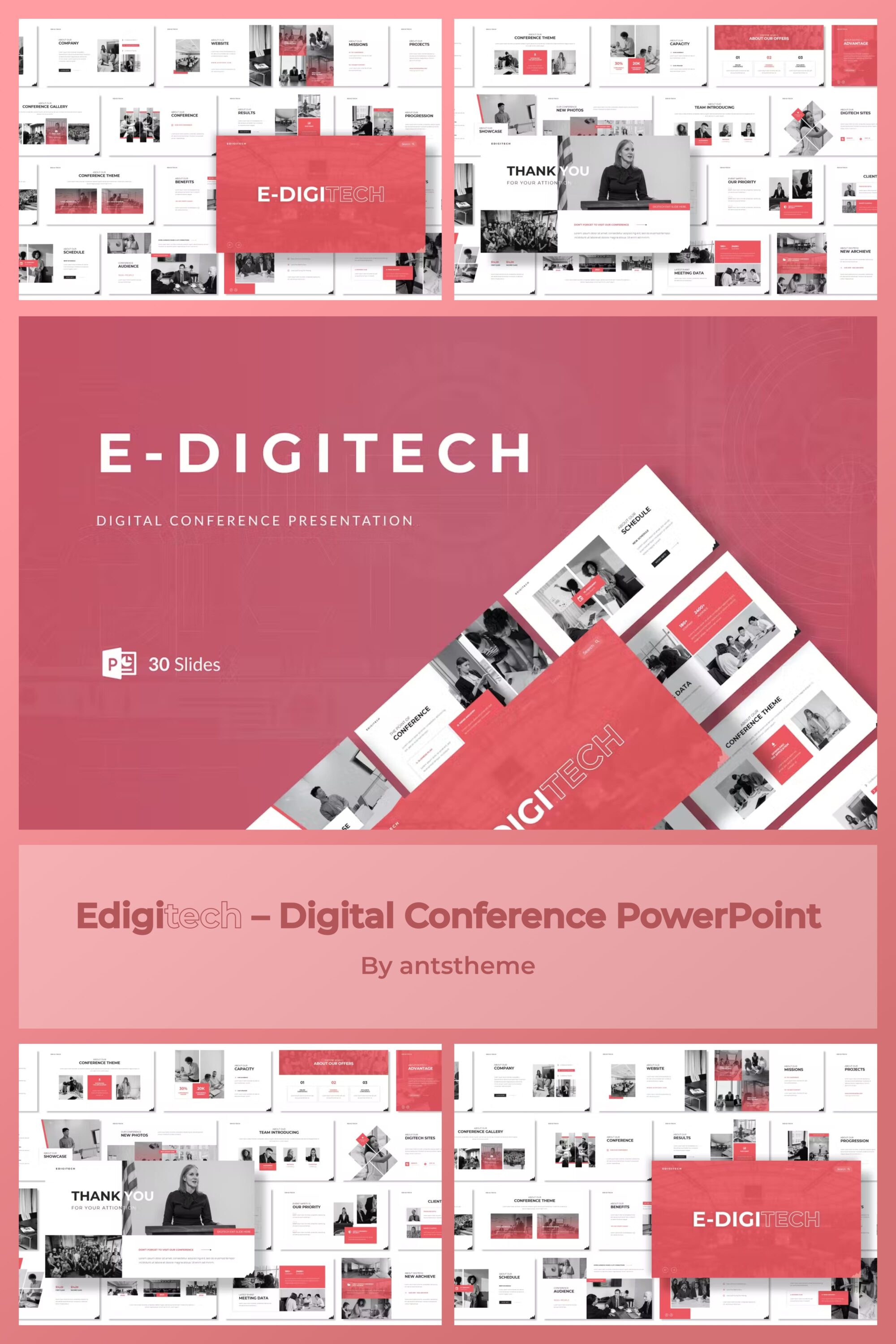 Edigitech Digital Conference PowerPoint - pinterest image preview.