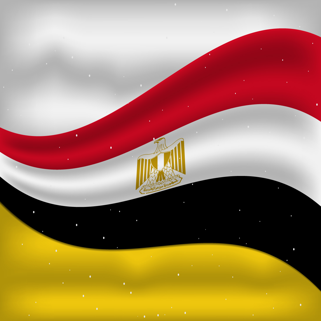 Irresistible image of the flag of Egypt.
