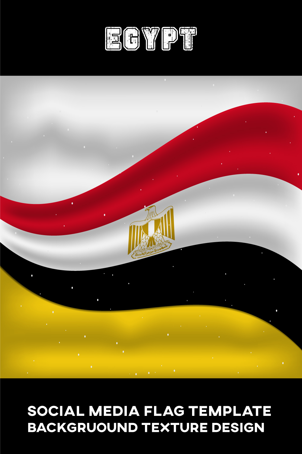 Enchanting image of the flag of Egypt.