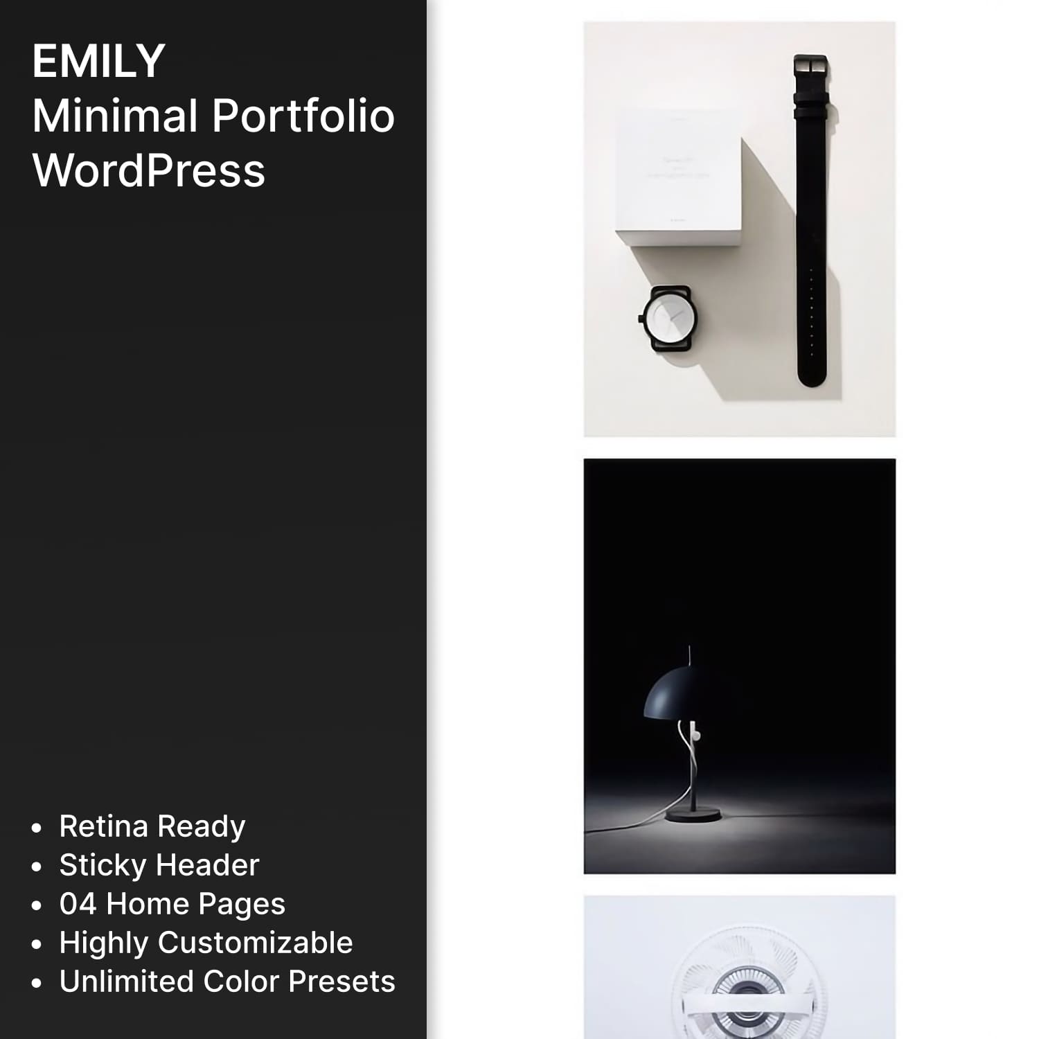 Emily - Minimal Portfolio WordPress.