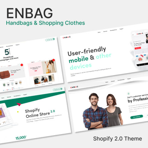 Enbag - Handbags & Shopping Clothes Shopify 2.0 Theme.