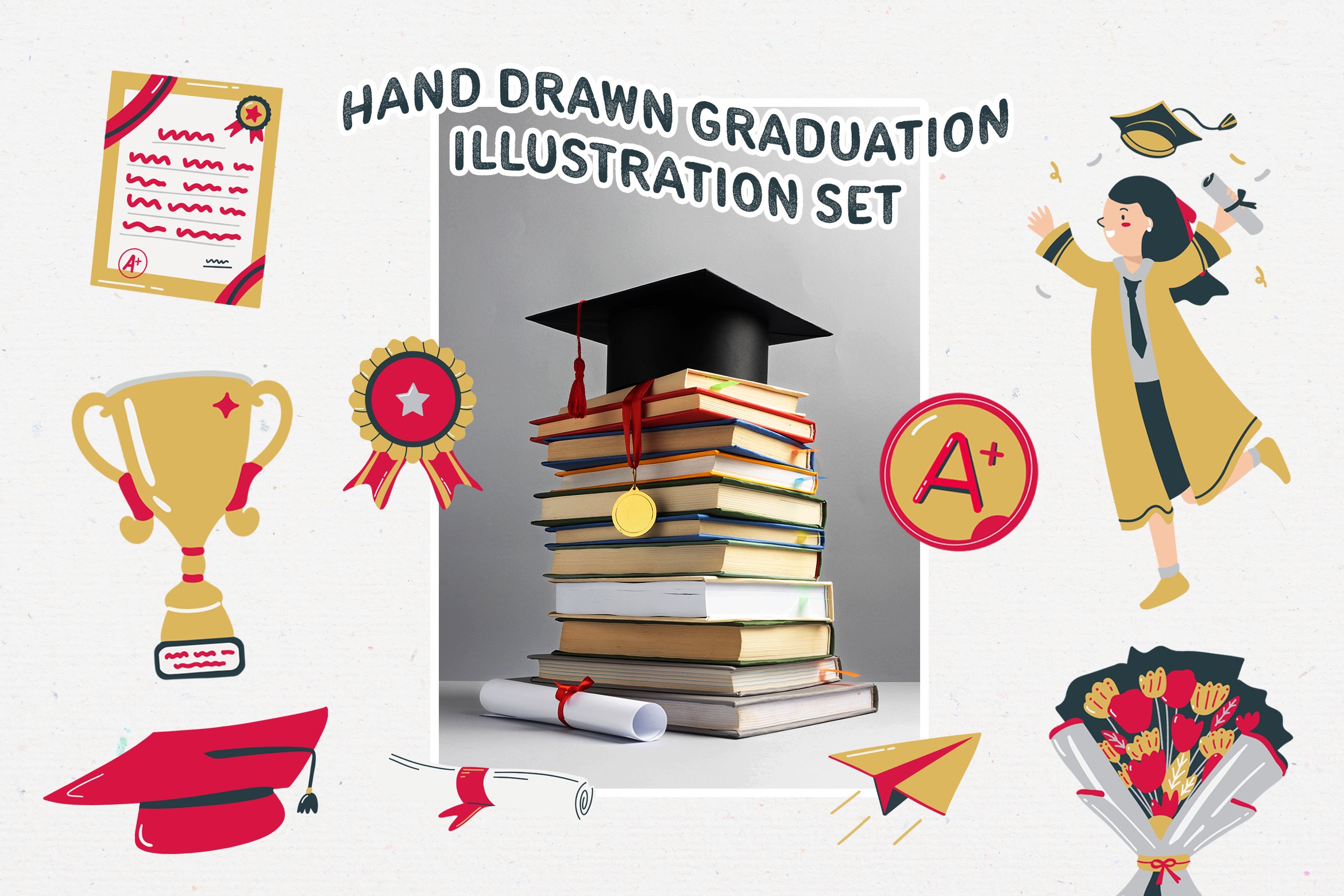 Ready graduation illustration.