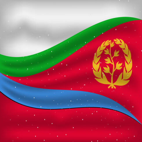 Wonderful image of the flag of Eritrea.