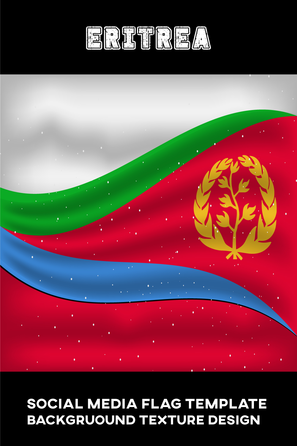 Irresistible image of the flag of Eritrea.