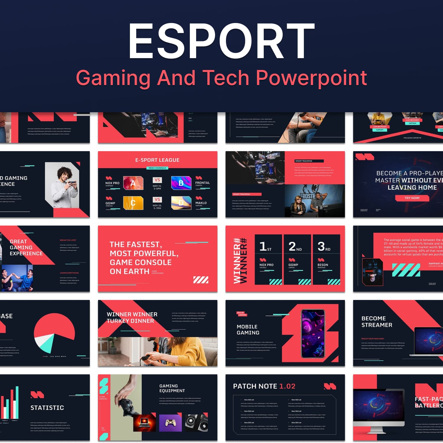 Esport - Gaming and Tech Powerpoint.