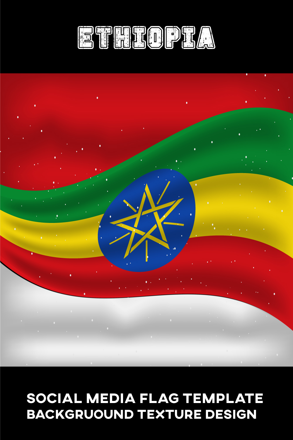 Wonderful image of the flag of Ethiopia.