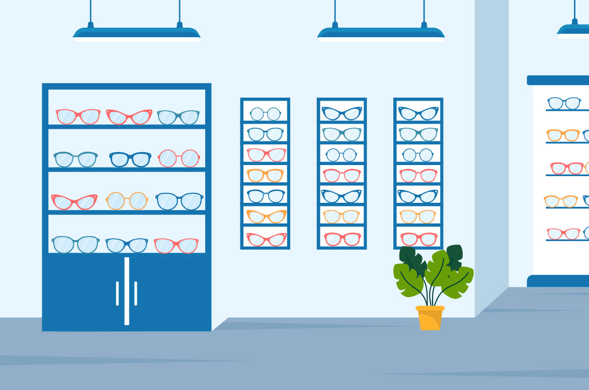 Eye Glasses Store Design preview image.