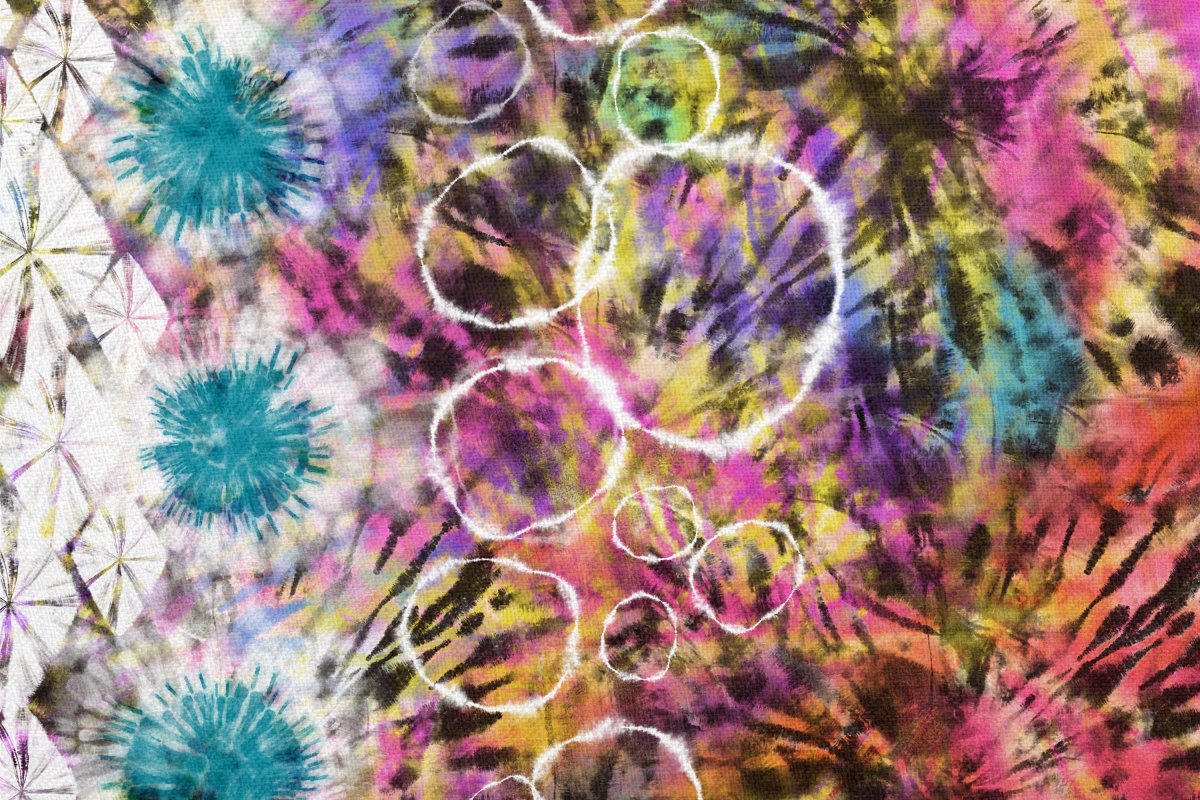 Procreate Multicolor Tie Dye Brushes created by OlgaRom.