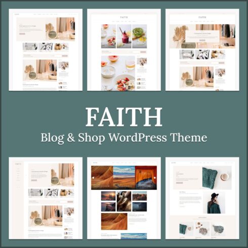 Faith - Blog & Shop WordPress Theme.