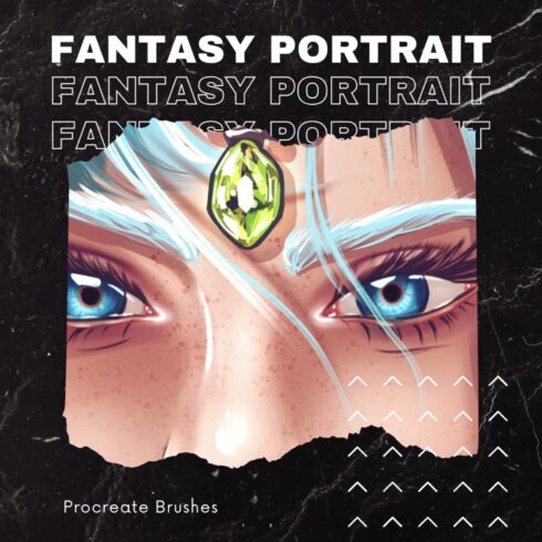Procreate Fantasy Portrait Brushes.