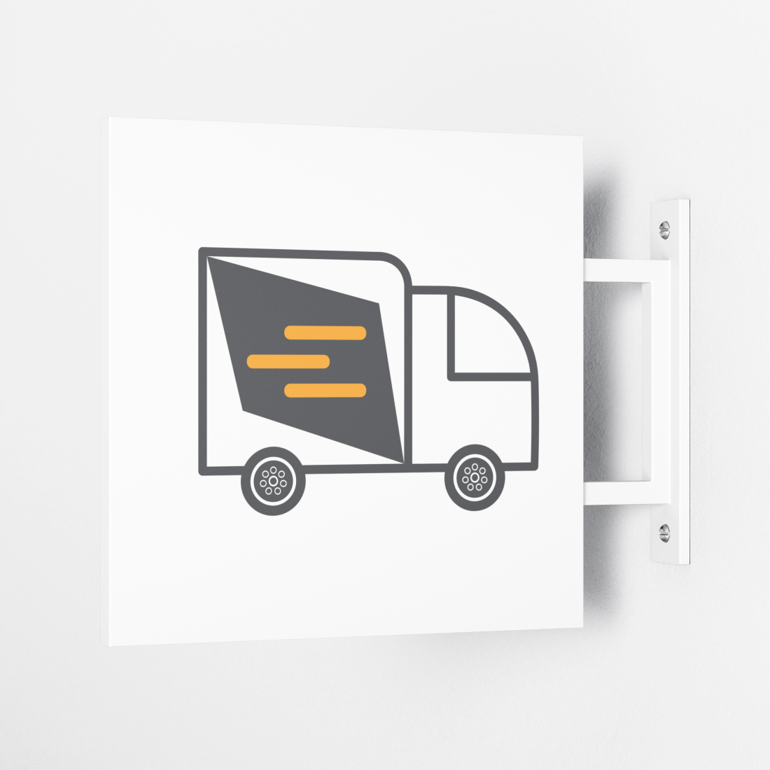 Fast Delivery Truck Logo Vector illustration cover image.