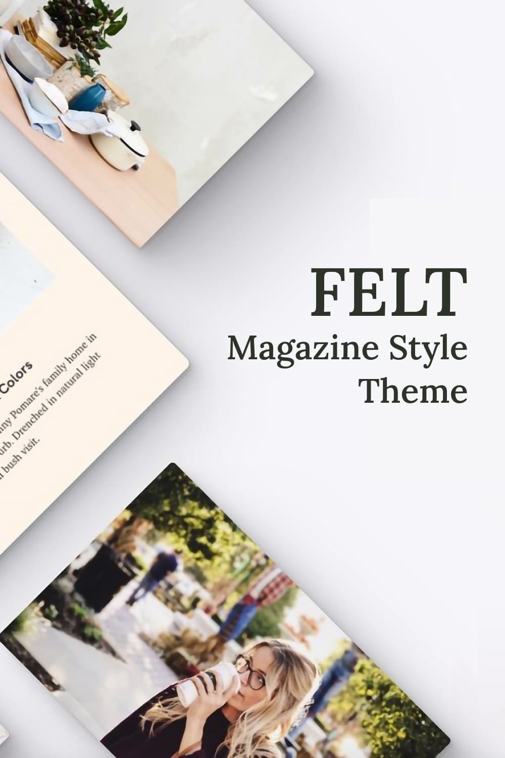 Felt - Magazine Style Theme - Pinterest.