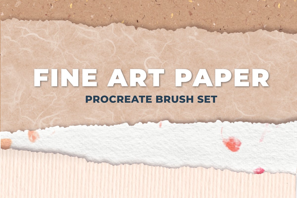 Cover image of Fine Art Paper Procreate Brush Set.