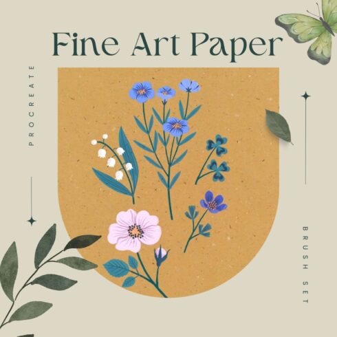 Fine Art Paper Procreate Brush Set - main image preview.