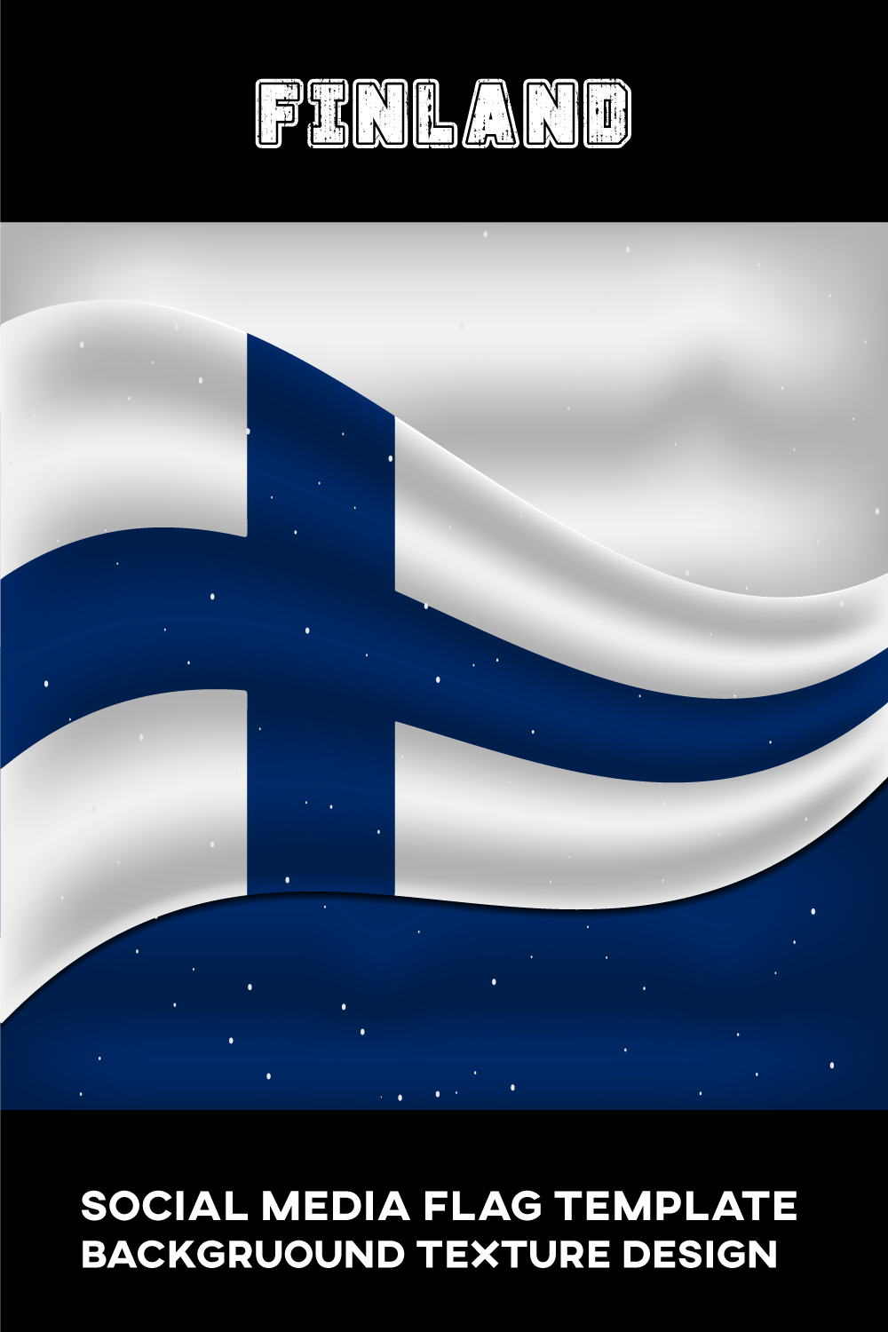 Colorful image of the flag of Finland.