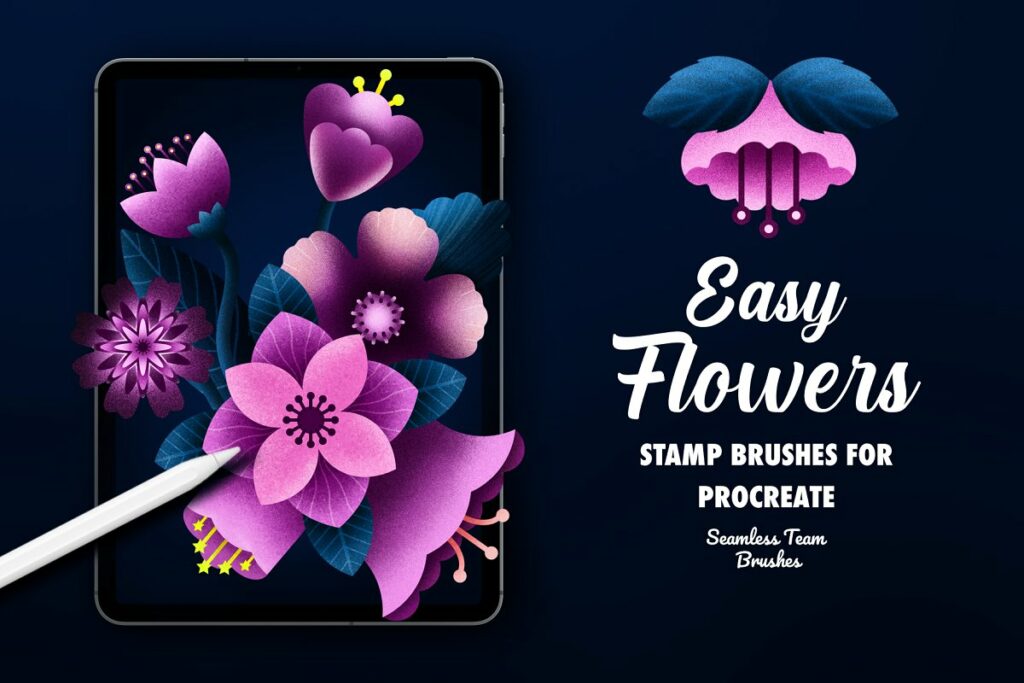 Procreate Flower Stamp Brushes – MasterBundles