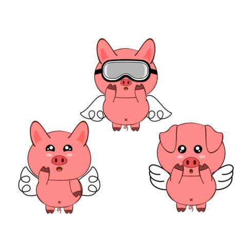Cute Flying Pig - main image preview.