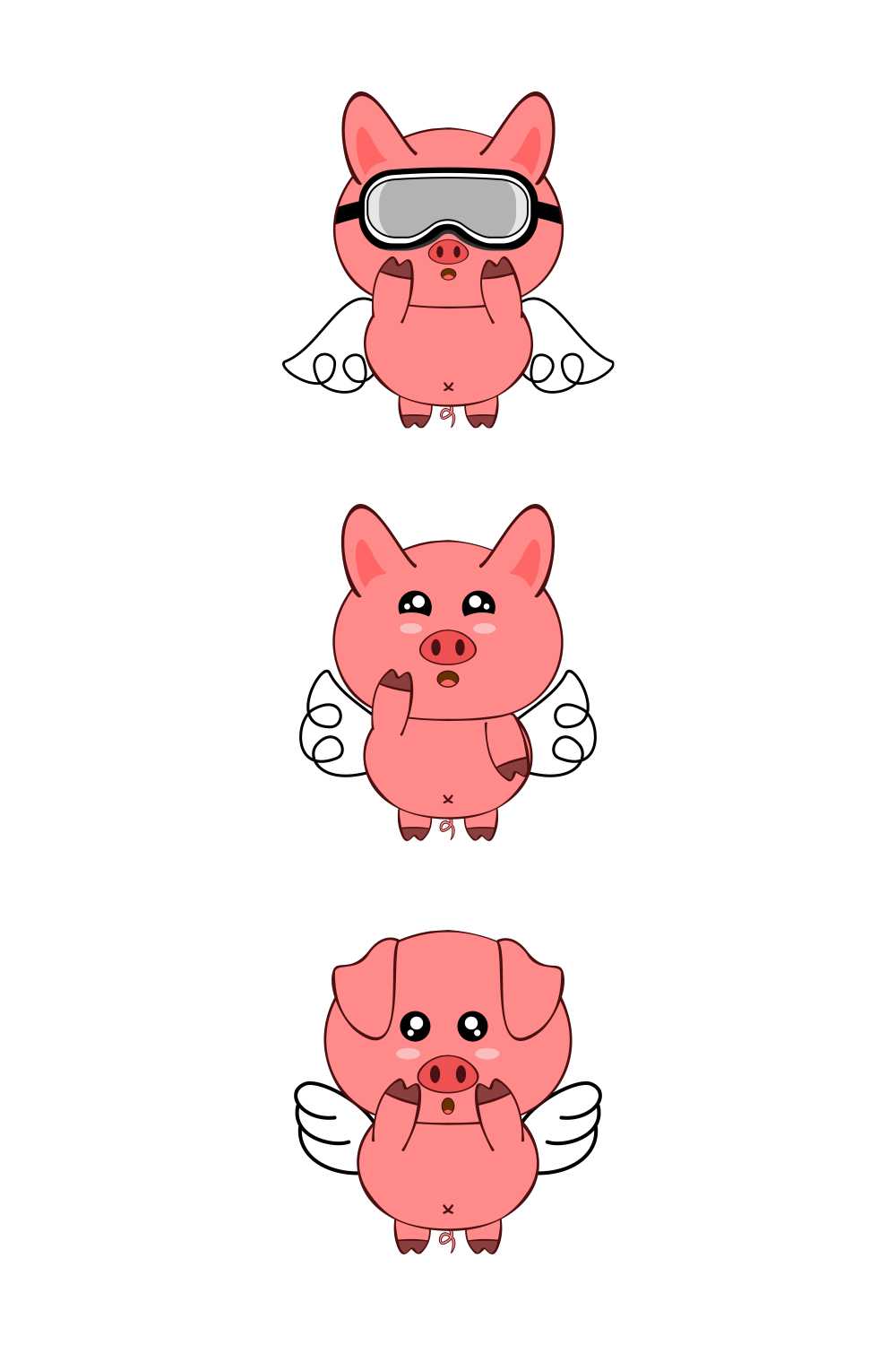 Cute Flying Pig - pinterest image preview.