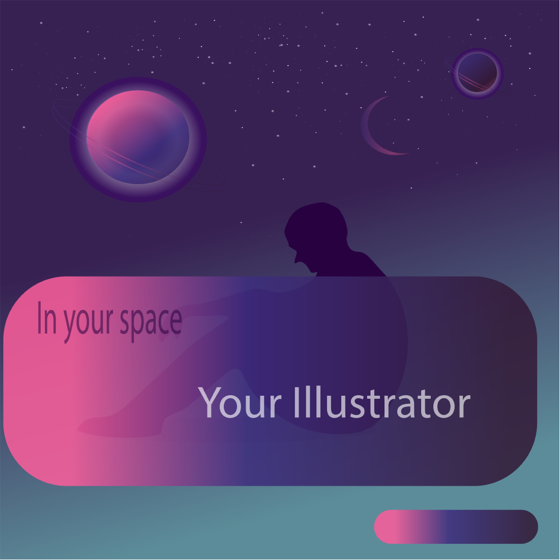 Space Theme Graphics Illustrations cover image.