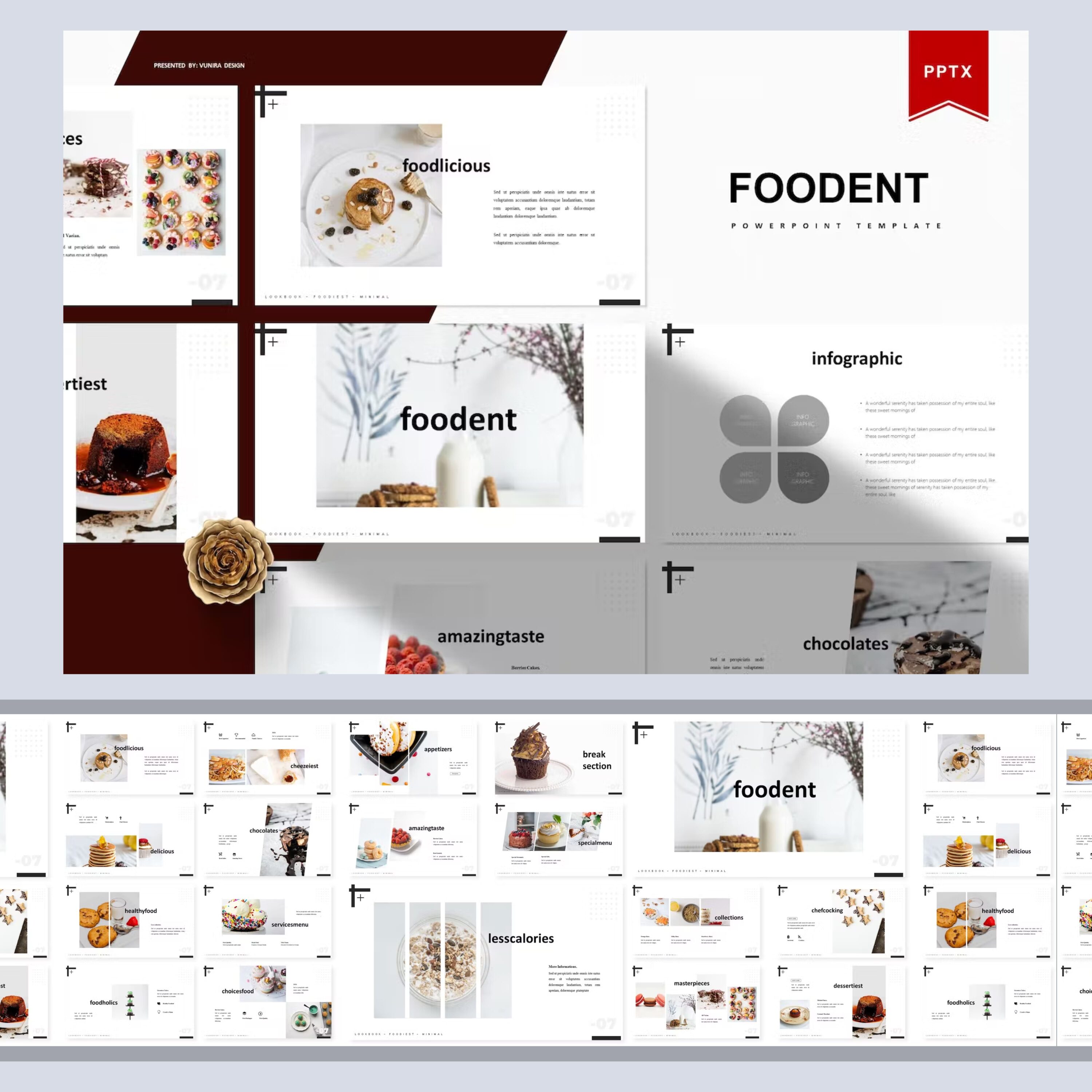 Foodent | Powerpoint Template from Vunira.