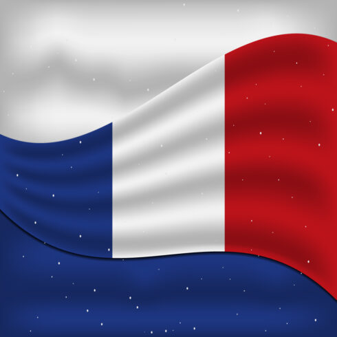 Charming image of the flag of France.