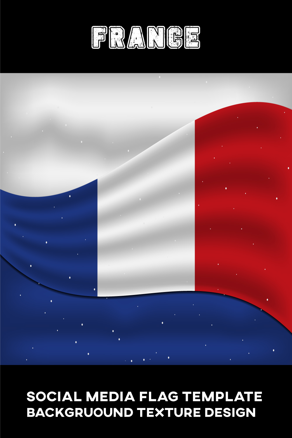 Beautiful image of the flag of France.