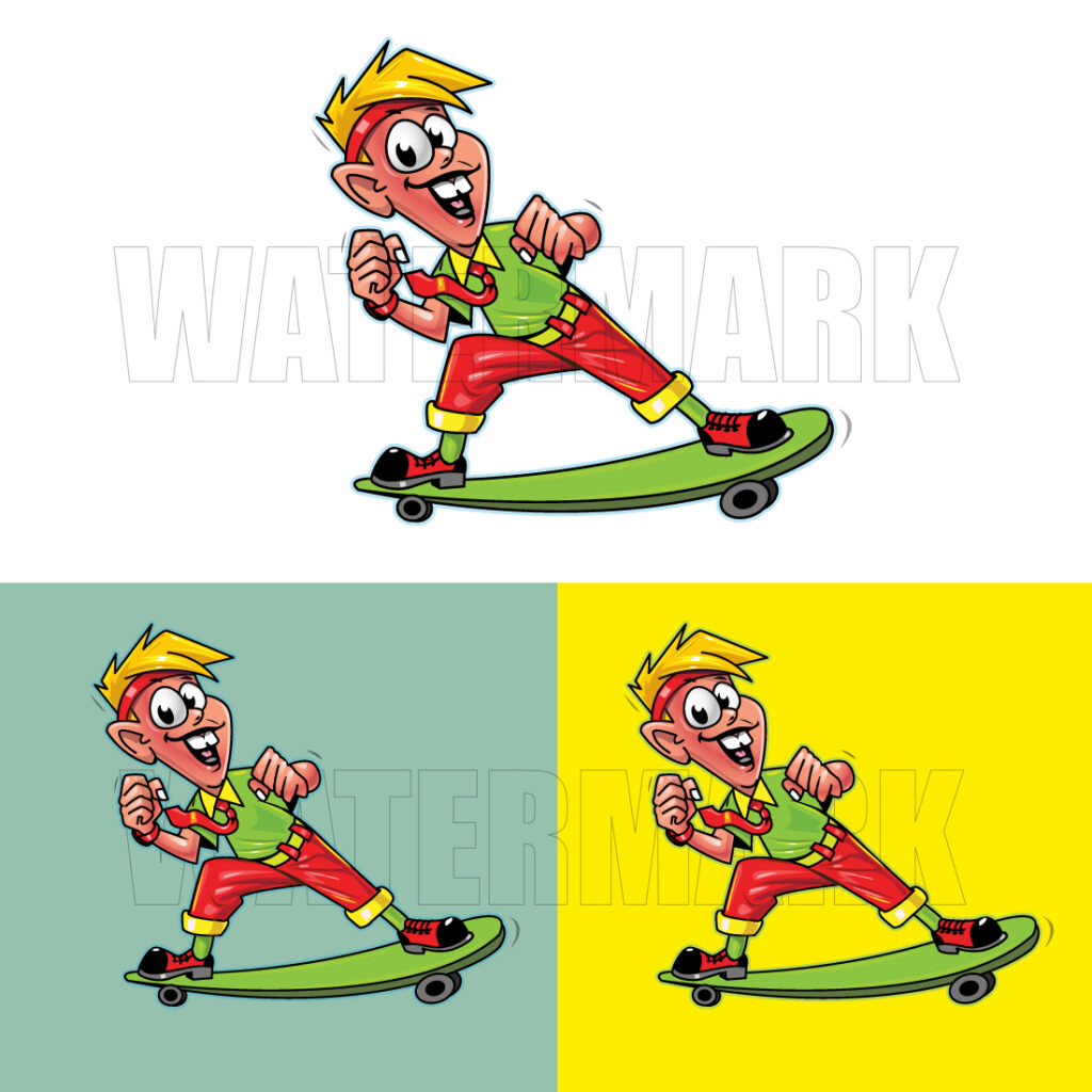Funny Boy Character Vector Graphics MasterBundles