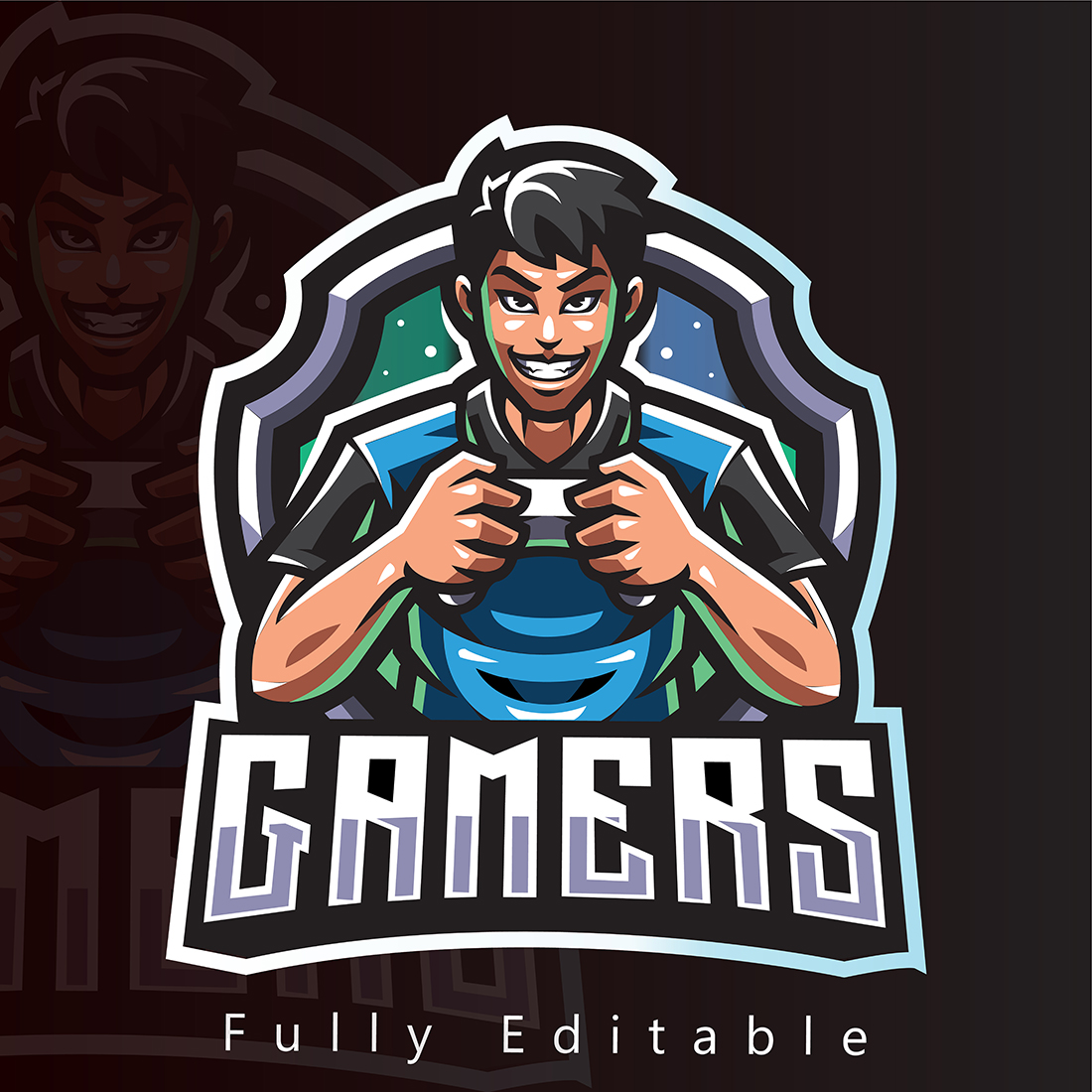 Gaming Logo with Illustration Design cover image.