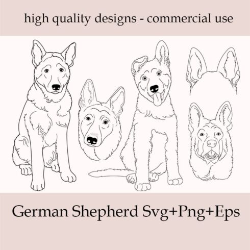 Cover image of German Shepherd SVG.