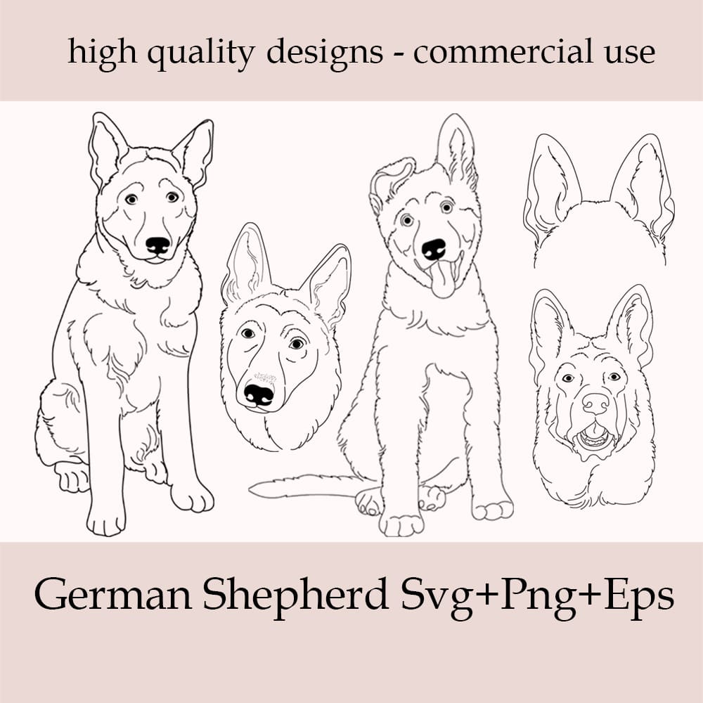 German shepherd dog coloring pages.