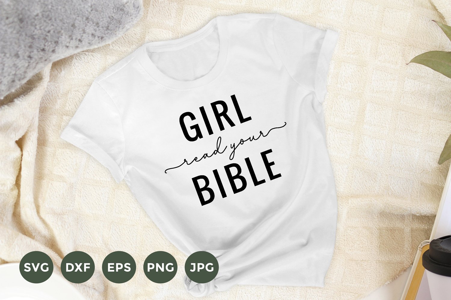 Cover image of Bible Quote T-Shirt Design.