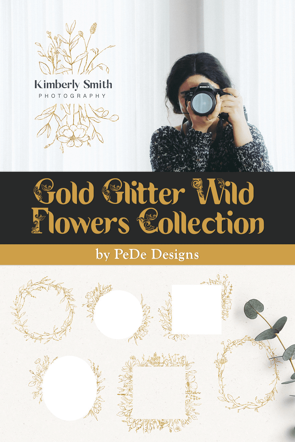 gold glitter wild flowers collection pinterest 15