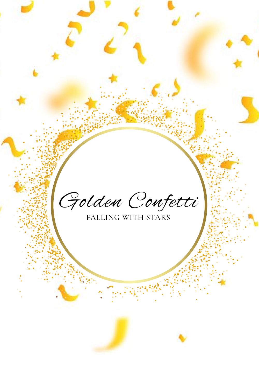 golden confetti falling with stars pinterest 996