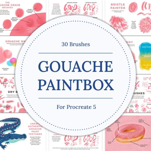 Gouache Paintbox for Procreate 5.