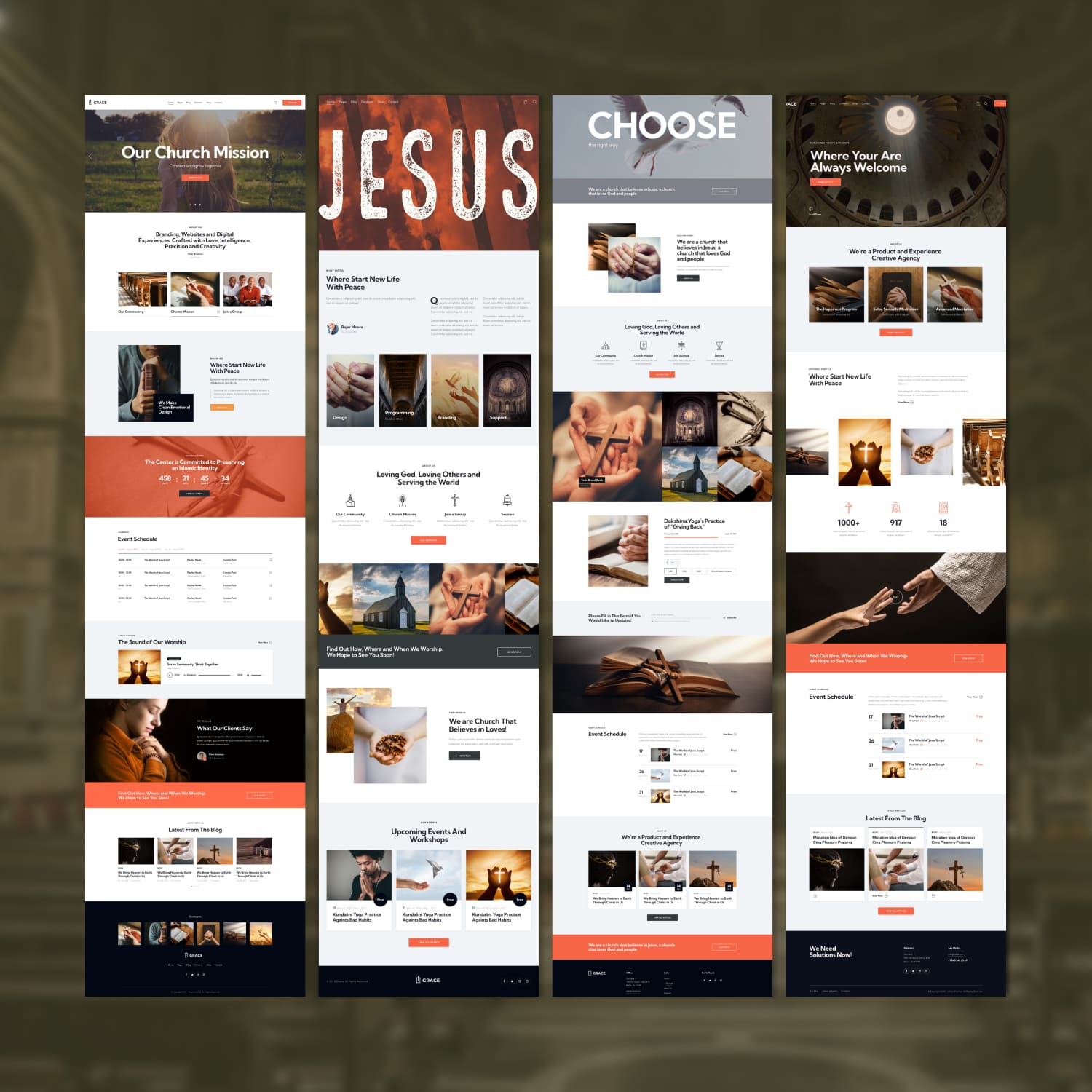 Grace - Church, Religion & Charity WordPress Theme Cover.